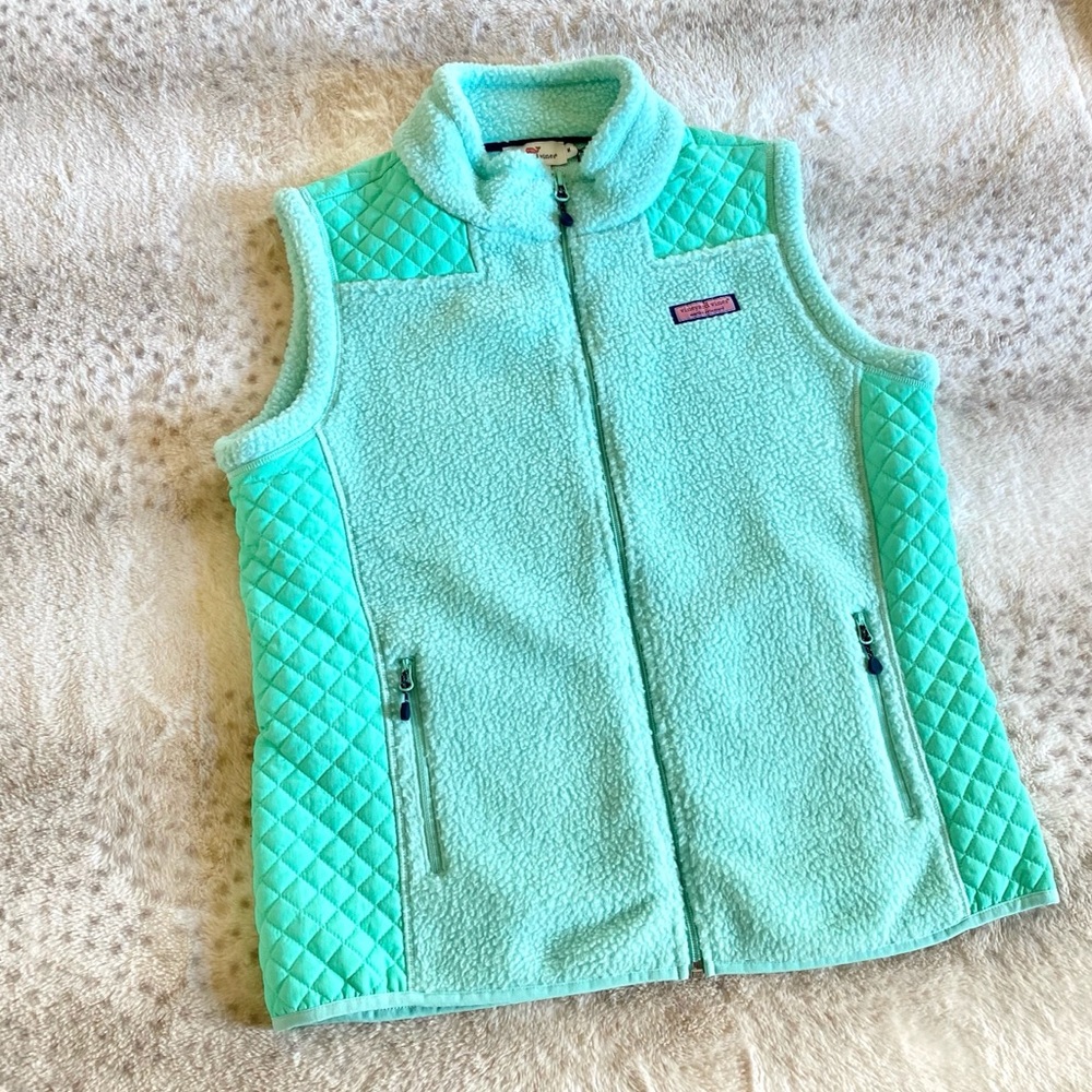⛄️❄️Vineyard Vines Mint Shep Fleece Vest❄️⛄️